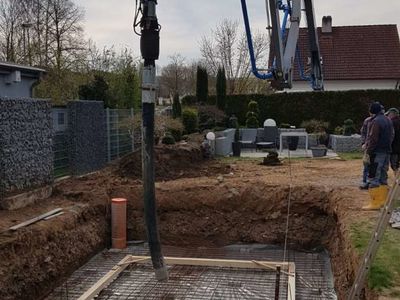 Betonarbeiten Bodenplatte
