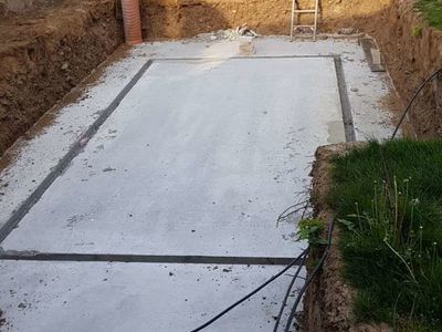 Betonarbeiten Bodenplatte